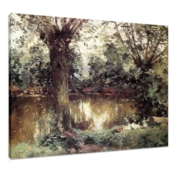 "Orillas del Yerres" de Gustave Caillebotte bastidor de 4