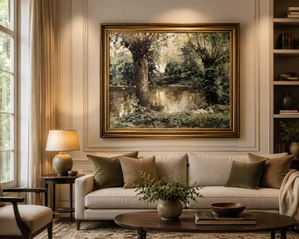 "Orillas del Yerres" de Gustave Caillebotte en decoración