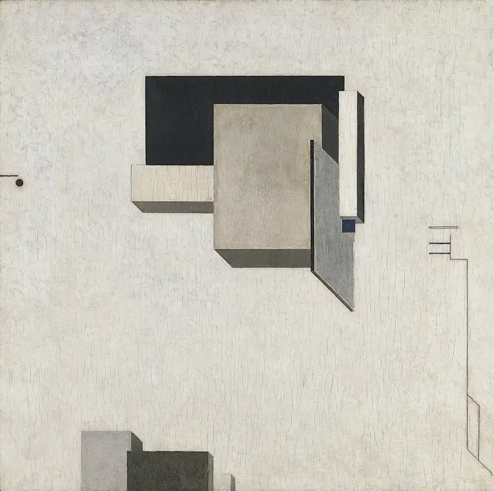Proun 1 C de El Lissitzky "Proun 1 C" de El Lissitzky. Pintura abstracta. Constructivismo