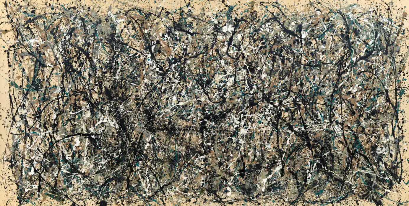 Uno: número 31 "Uno: número 31" de Jackson Pollock. Pintura abstracta. Expresionismo abstracto. Cuadros pintados al óleo.