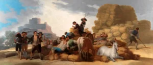 Reproducción al óleo de La era o El verano de Francisco de Goya