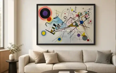Reproducción de Composición 8 de Kandinsky