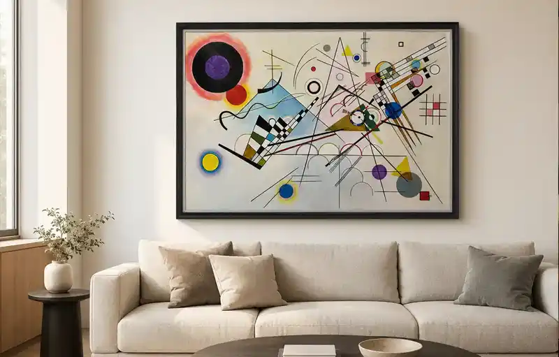 Reproducción de Composición 8 de Kandinsky
