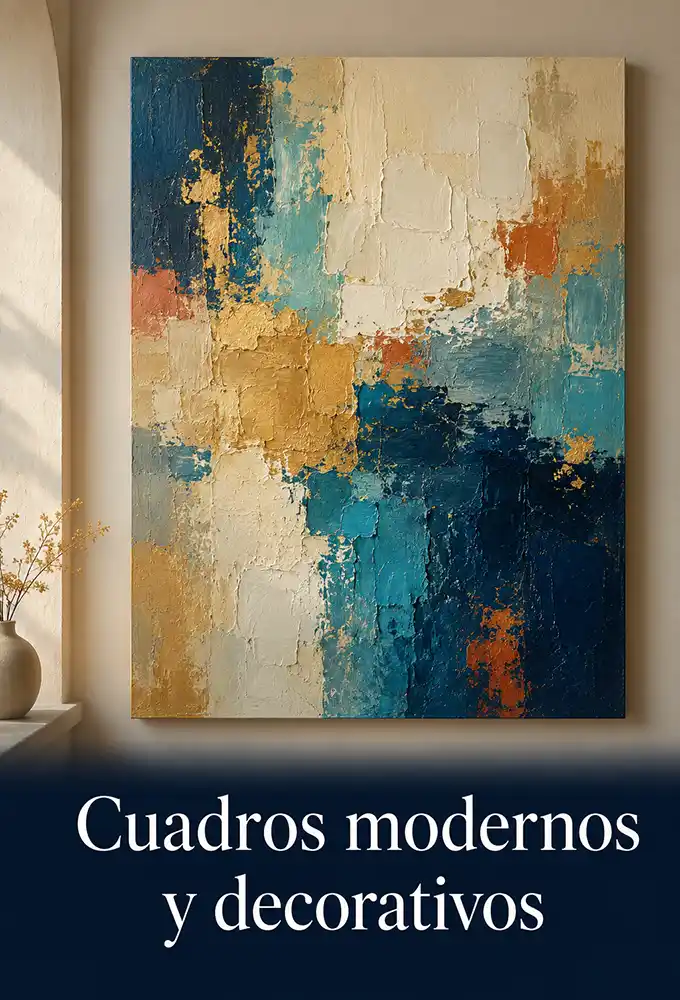 Cuadros modernos y decorativos pintados a mano