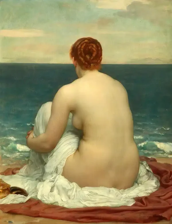Psamathe de Frederic Leighton. Reproducciones de cuadros al óleo.