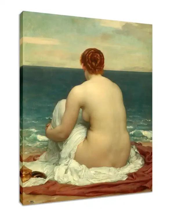 Psamathe de Frederic Leighton con bastidor de 4 cm. Reproducciones de cuadros al óleo.